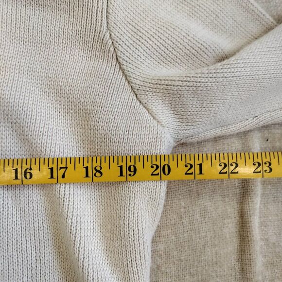 On The Arm Apricot Peach Color Kyoto Heavy Knit Sweater Size Medium - Picture 6 of 8